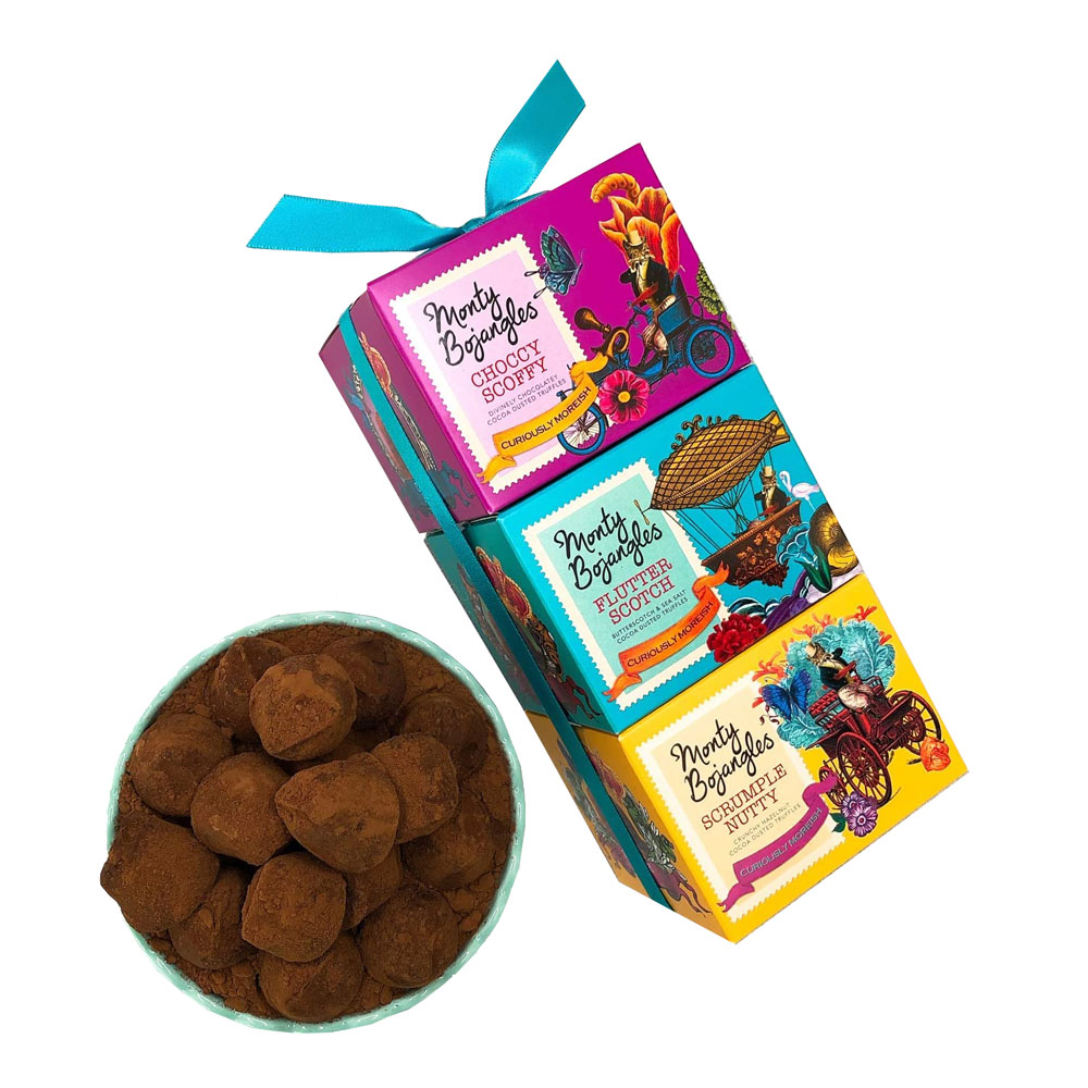 Monty Bojangles Cocoa Dusted Truffles Gift Tower 300g Beauty